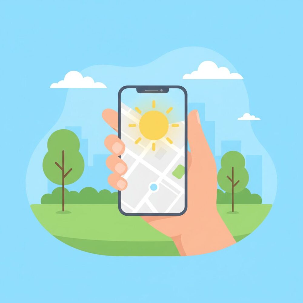 屋外視認性を左右する本当の要素とは のイメージ