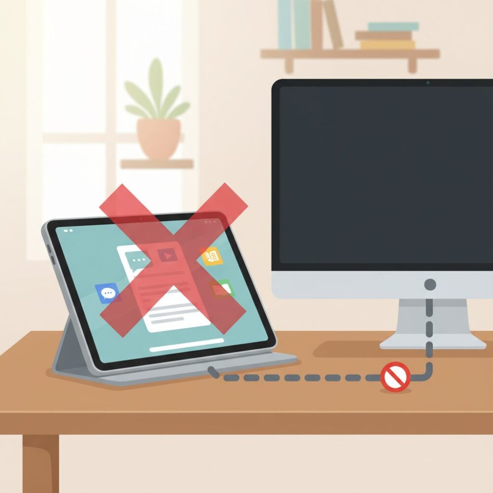 Pixel Tabletの弱点：外部ディスプレイが使えない問題 のイメージ