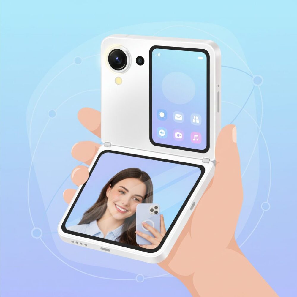 メインカメラで自撮りできるFlip7ならではの強み のイメージ