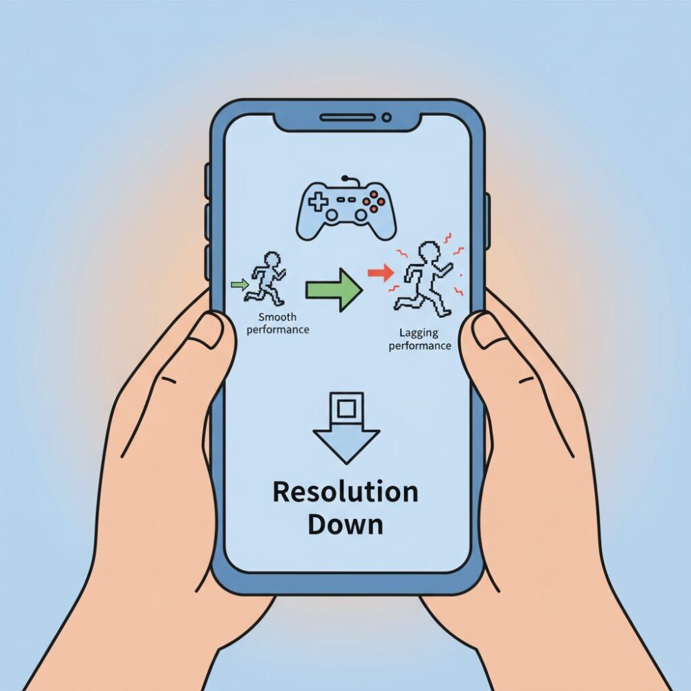解像度を下げるだけで快適になる理由 のイメージ