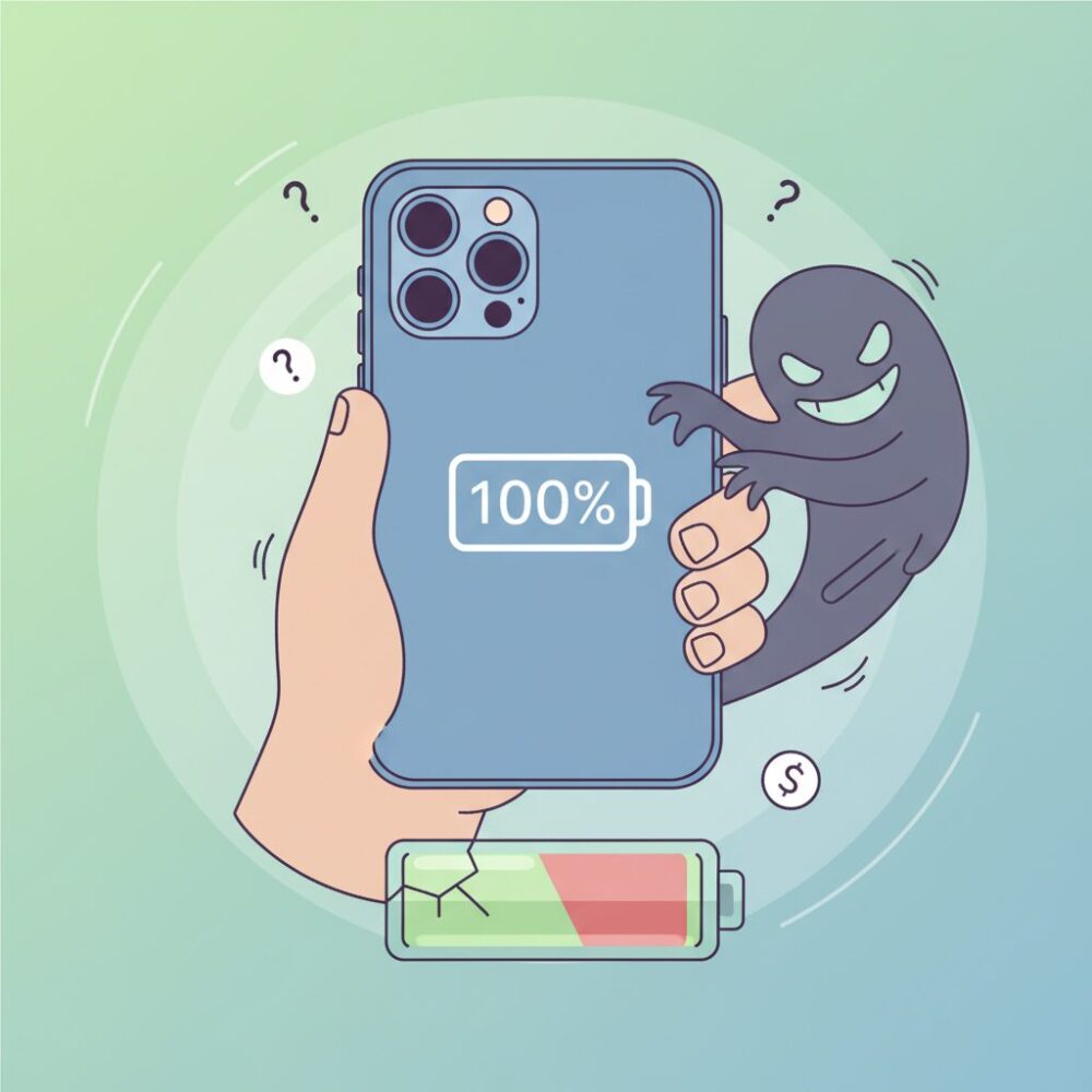 表示される最大容量は信用できる？中古iPhoneの落とし穴 のイメージ