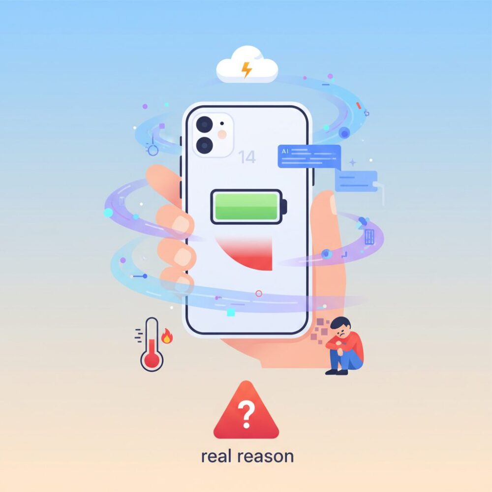 バッテリーが急に減る本当の理由 のイメージ