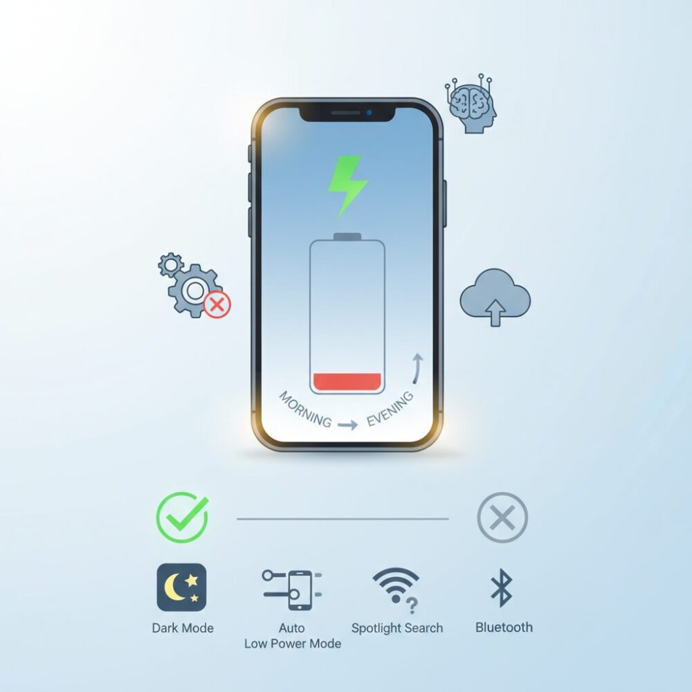 省電力効果が大きい設定とそうでない設定 のイメージ
