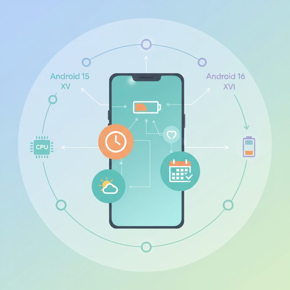 Android 15・16で変わったウィジェットの仕組み のイメージ