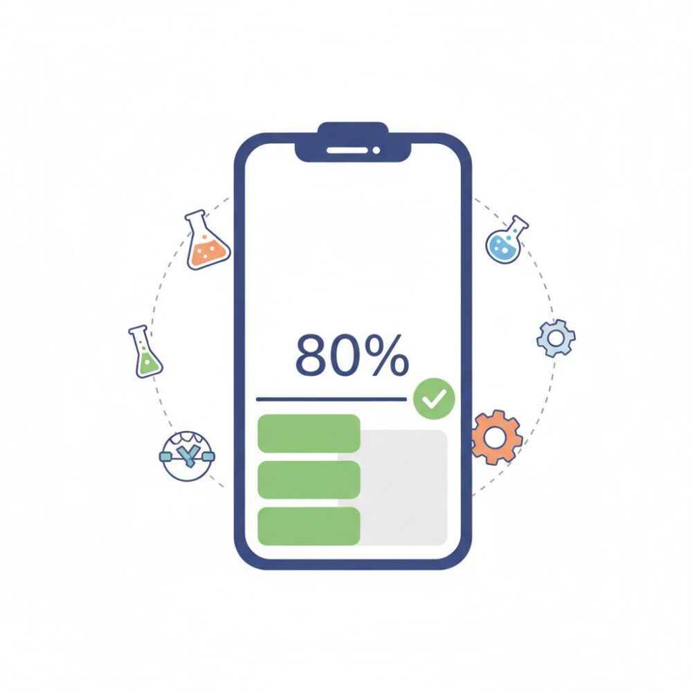 80％充電が推奨される科学的な理由 のイメージ