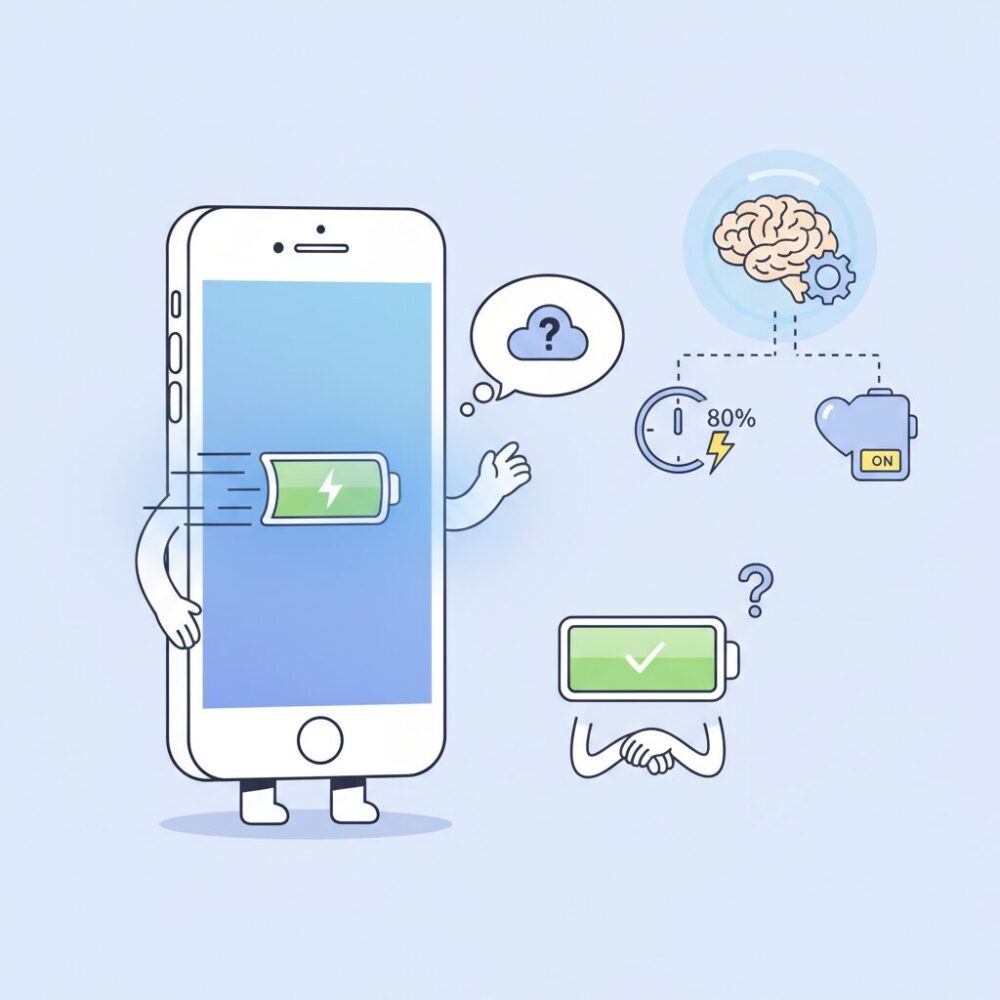 最適化充電だけでは不十分と言われる理由 のイメージ