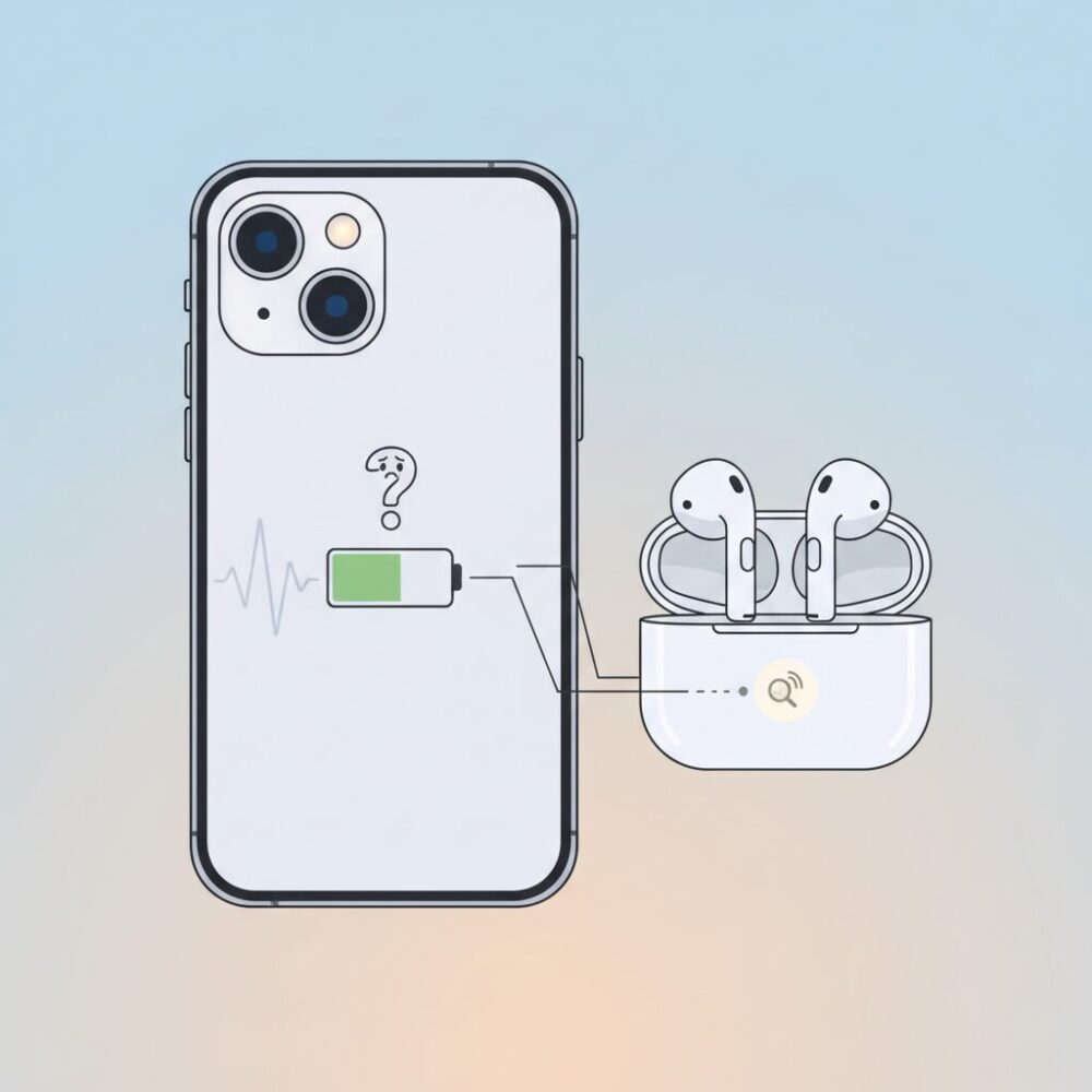 『探す』機能が便利さと引き換えに消費する電力 のイメージ