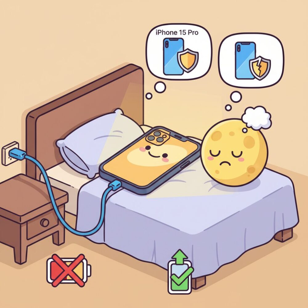 寝る前充電が問題視される理由をやさしく解説 のイメージ