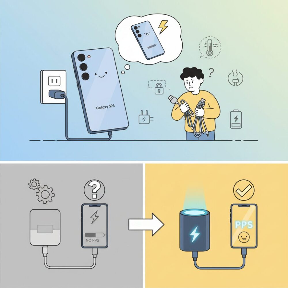 充電器は何でもOKじゃない？PPS対応が重要な理由 のイメージ