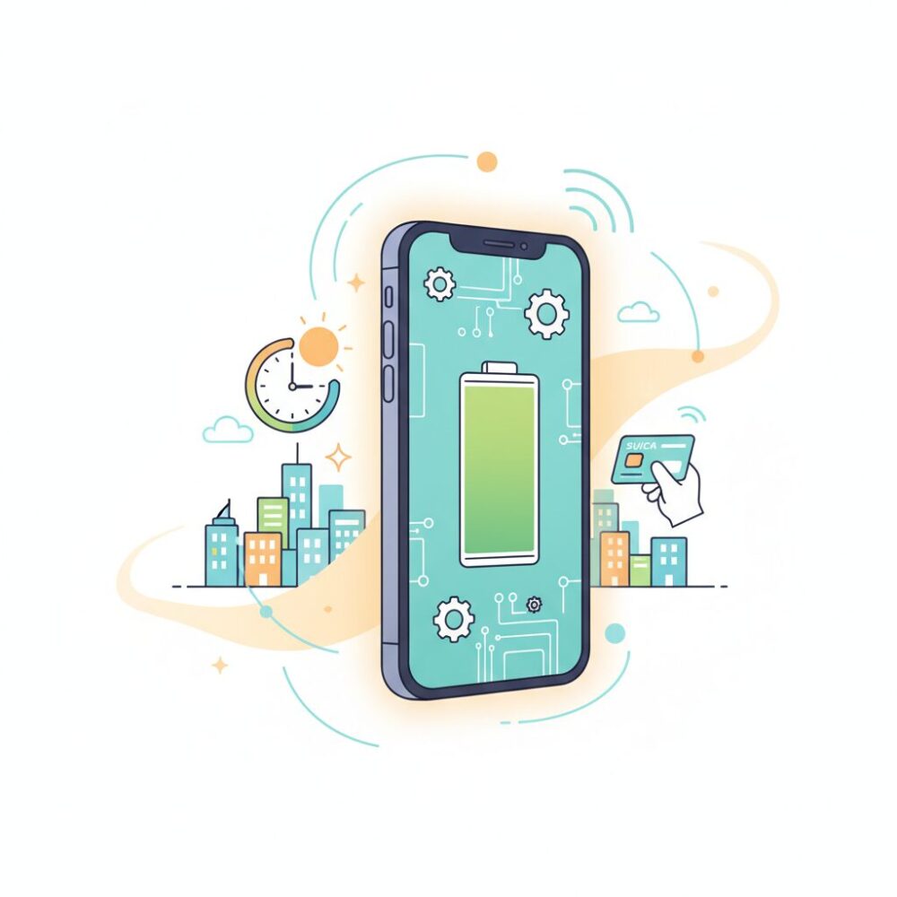 バッテリー容量は控えめでも長持ちする設計の秘密 のイメージ