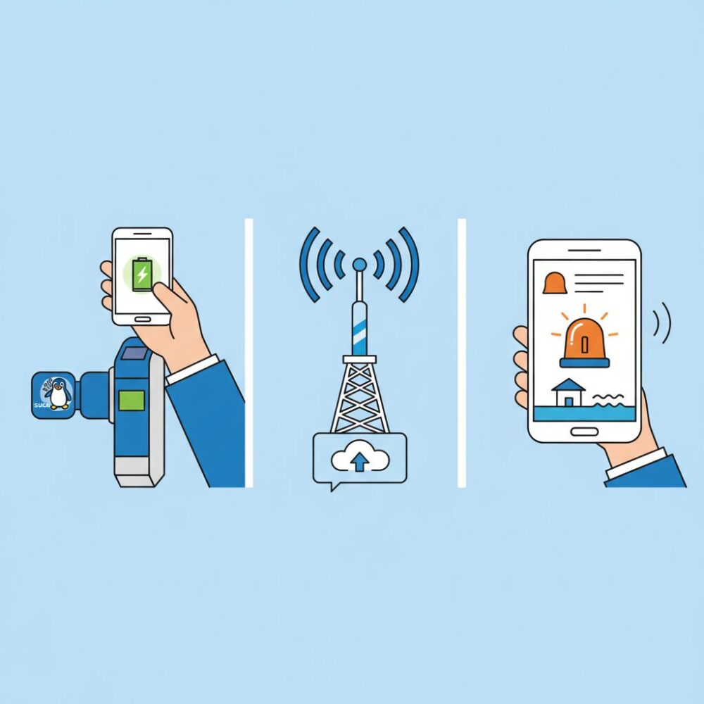 日本の生活で困らない？Suica・5G通信・緊急速報への影響 のイメージ