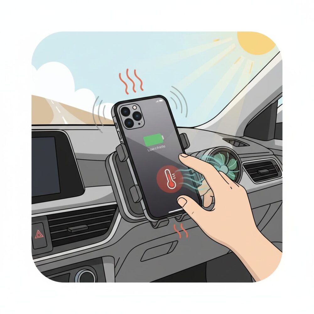 なぜ車内ではiPhoneが異常に熱くなりやすいのか のイメージ