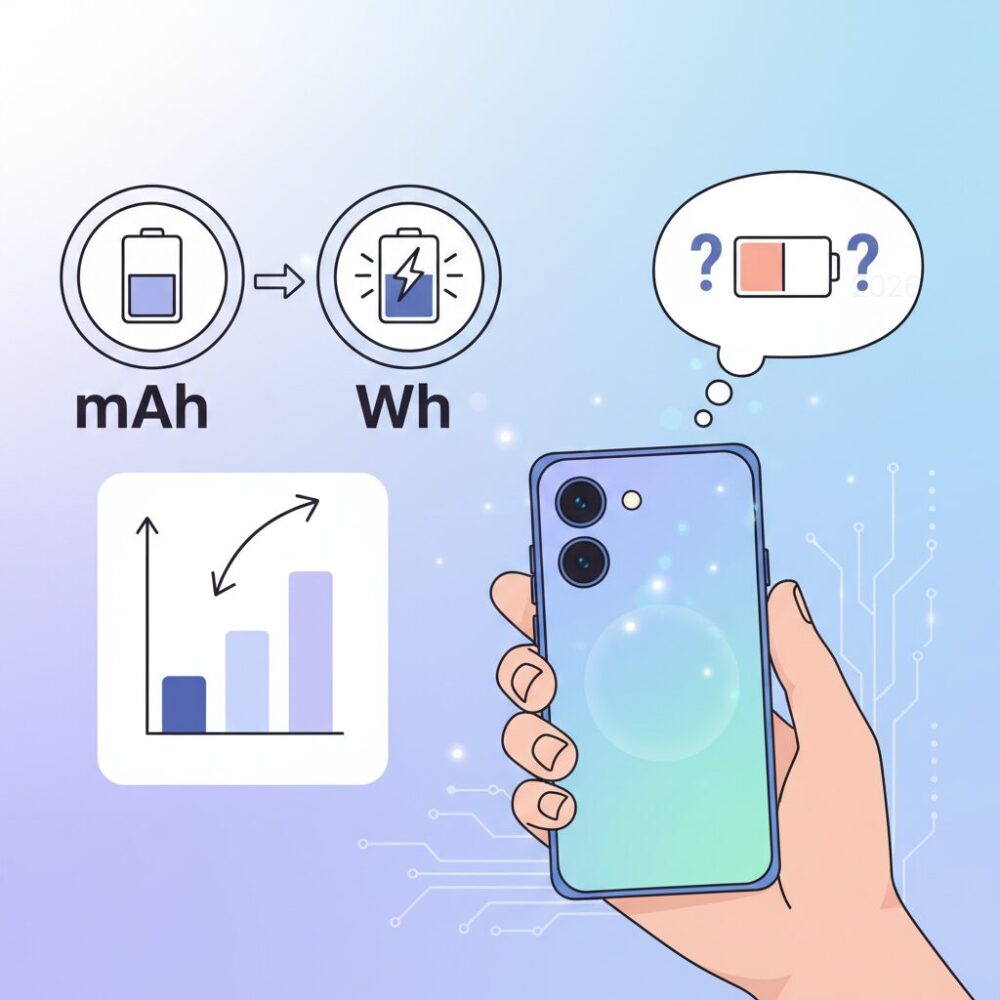 mAhとWhの違いから見る本当の電池持ち のイメージ