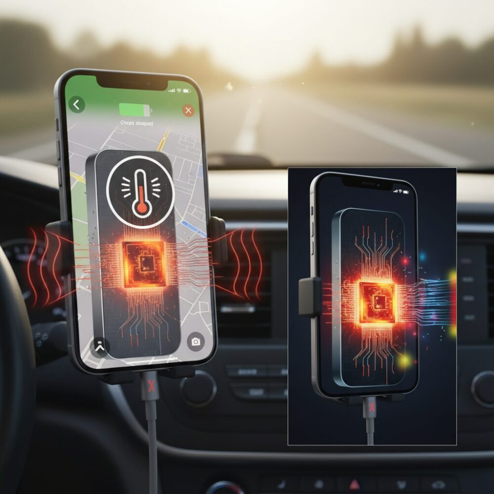 チタンフレームと高性能チップがもたらす発熱の特徴 のイメージ