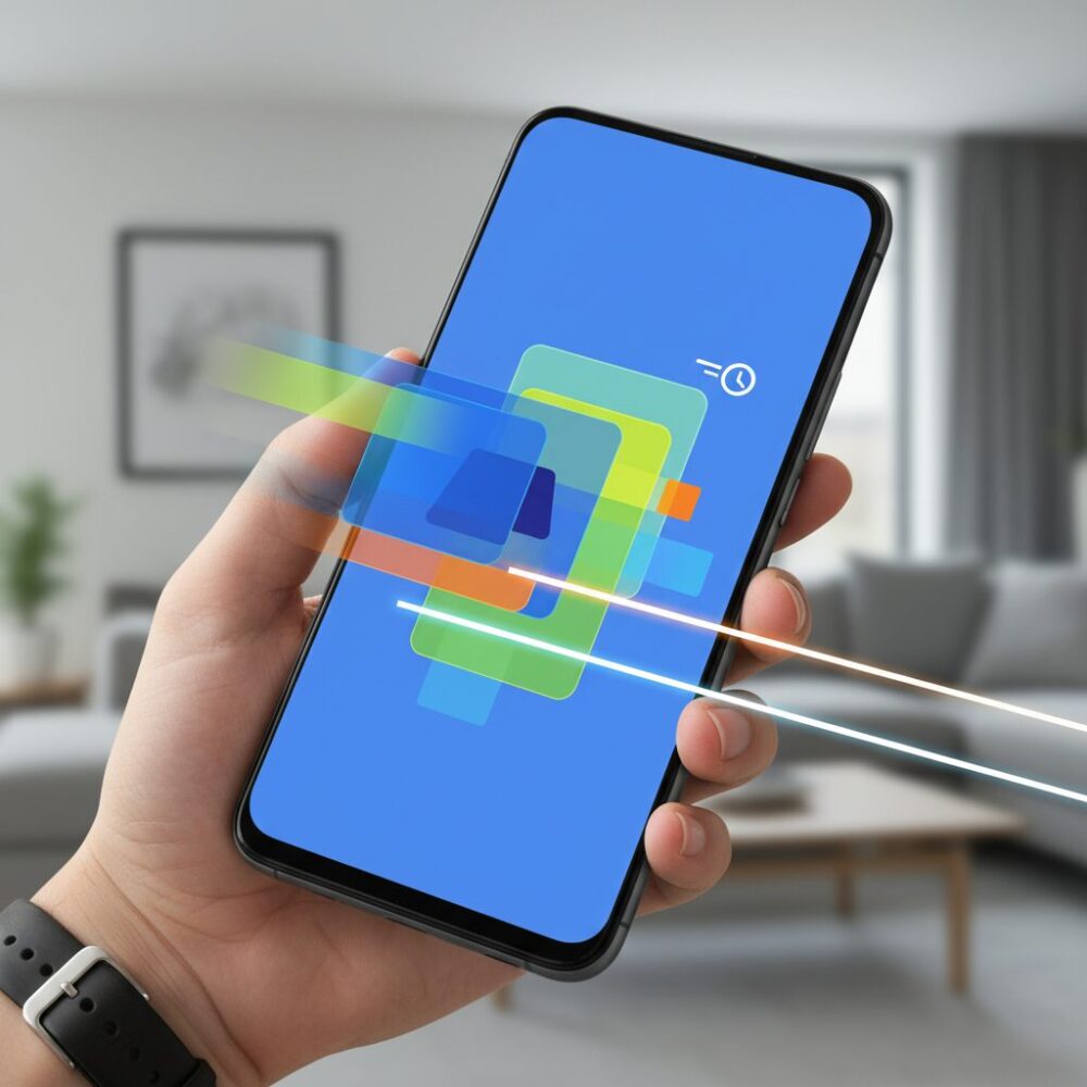 画面操作が速く感じる理由:アニメーション設定の最適解 のイメージ