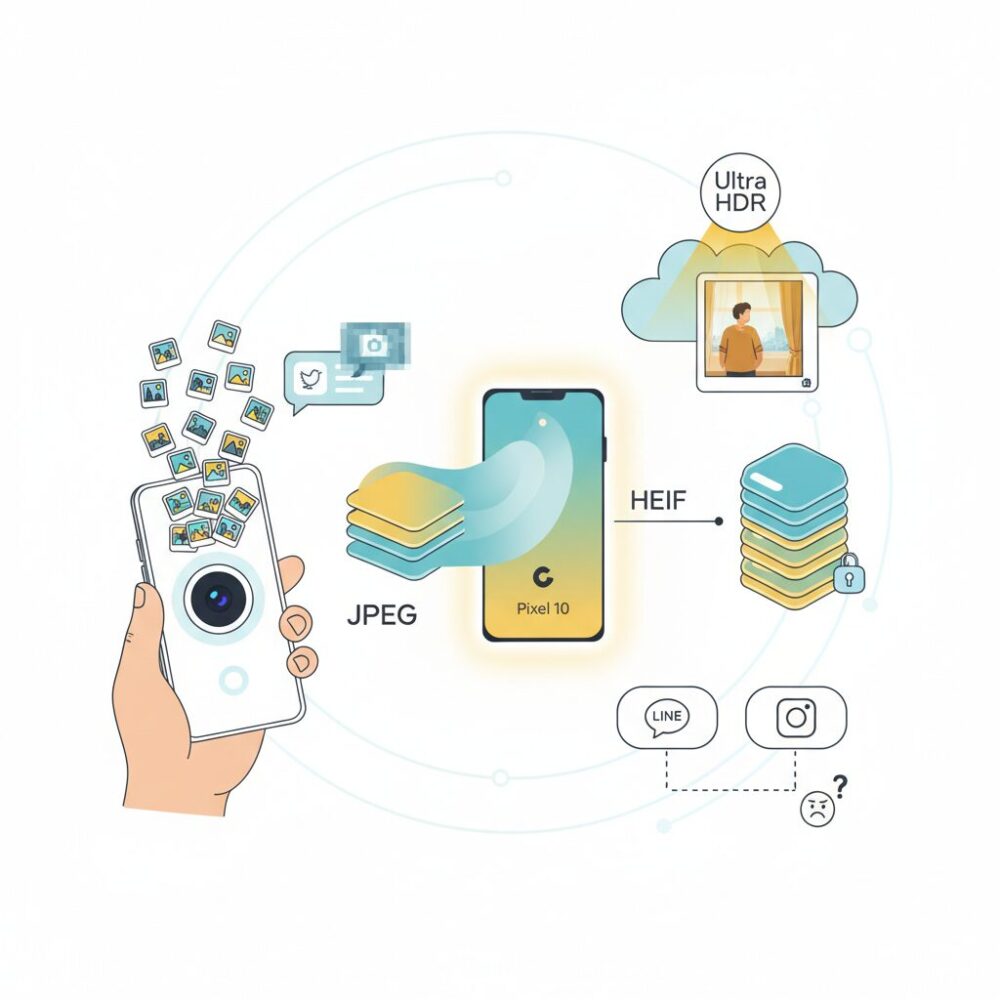 写真の保存形式とは？JPEGとHEIFの基本 のイメージ