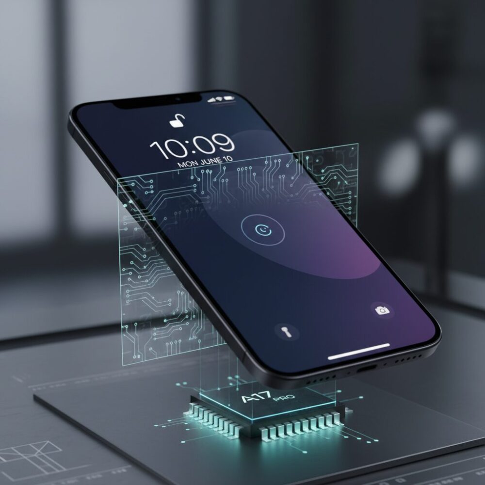 AODの仕組みを支えるLTPOディスプレイとA17 Proチップ のイメージ