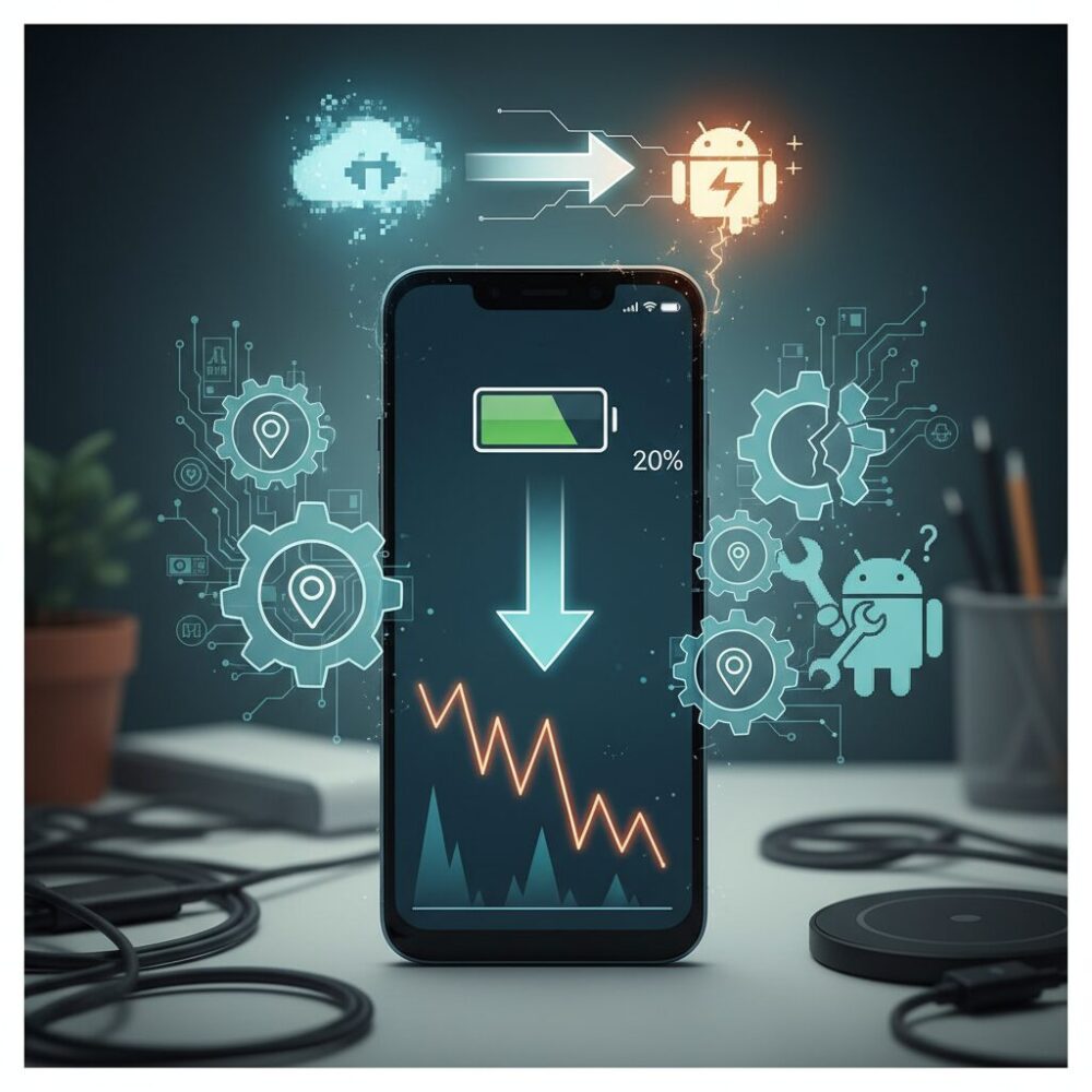 Androidアップデートがバッテリー持ちに与えた変化 のイメージ