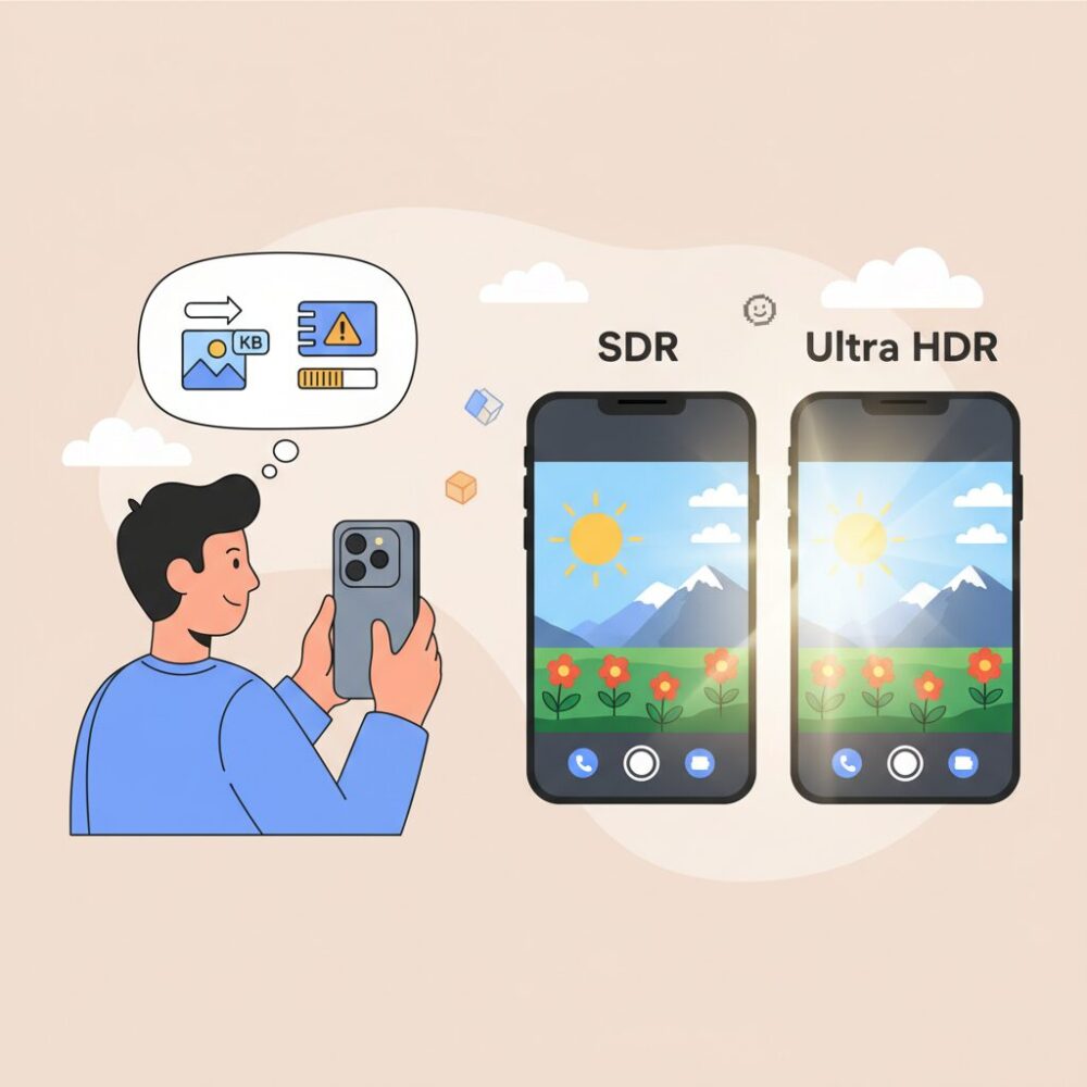 Ultra HDRで写真の明るさはどう変わるのか のイメージ