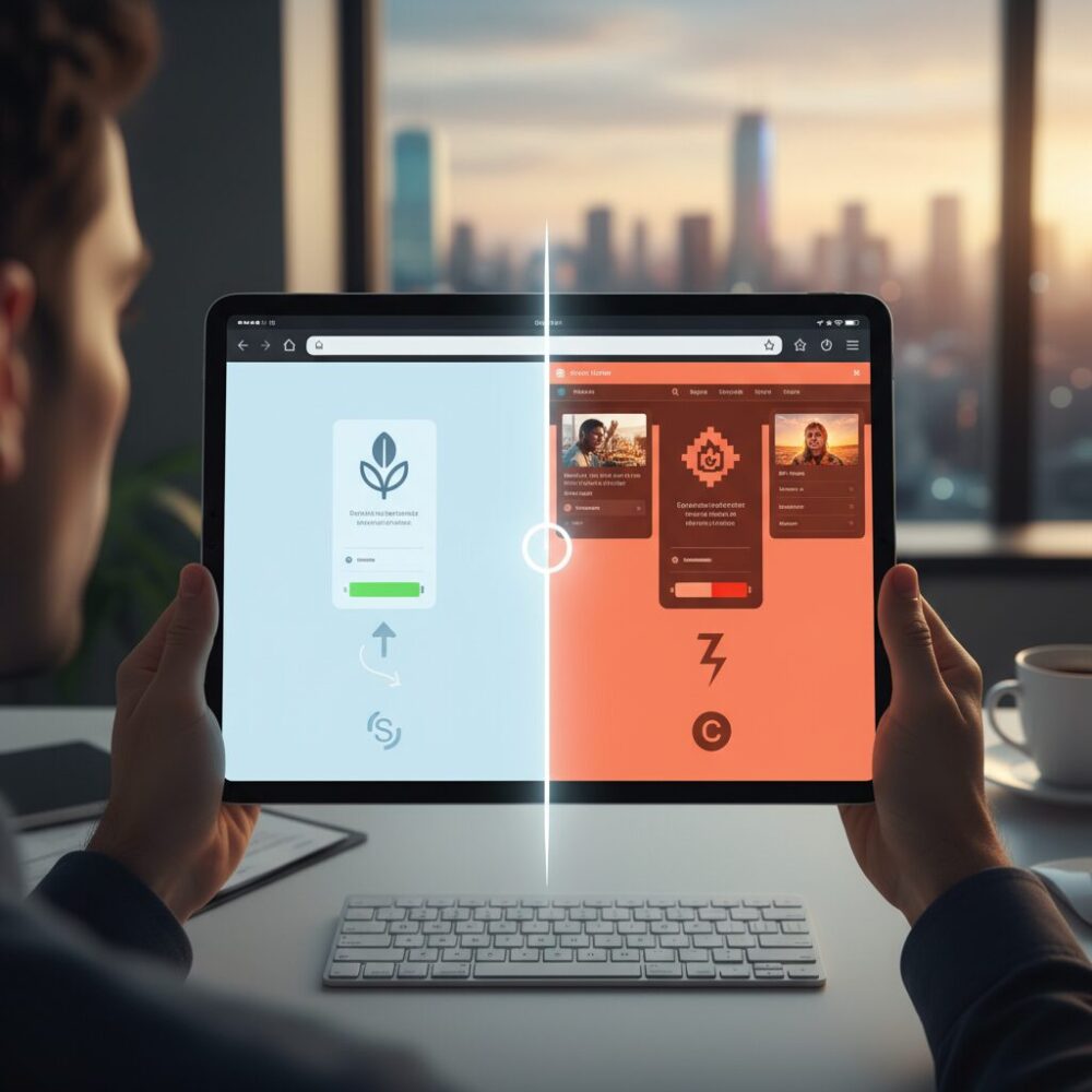 SafariとChromeでここまで違う省電力の考え方 のイメージ