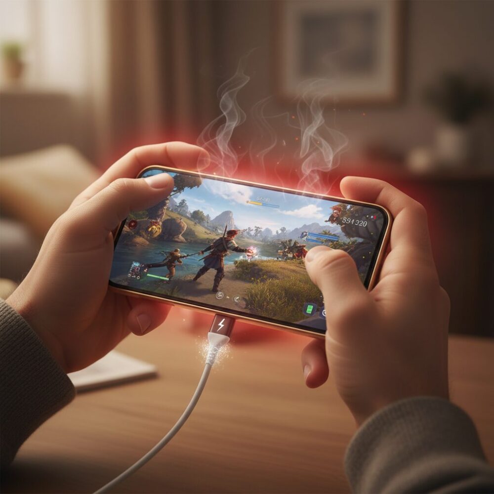 なぜ「充電しながらゲーム」は発熱と劣化につながるのか のイメージ