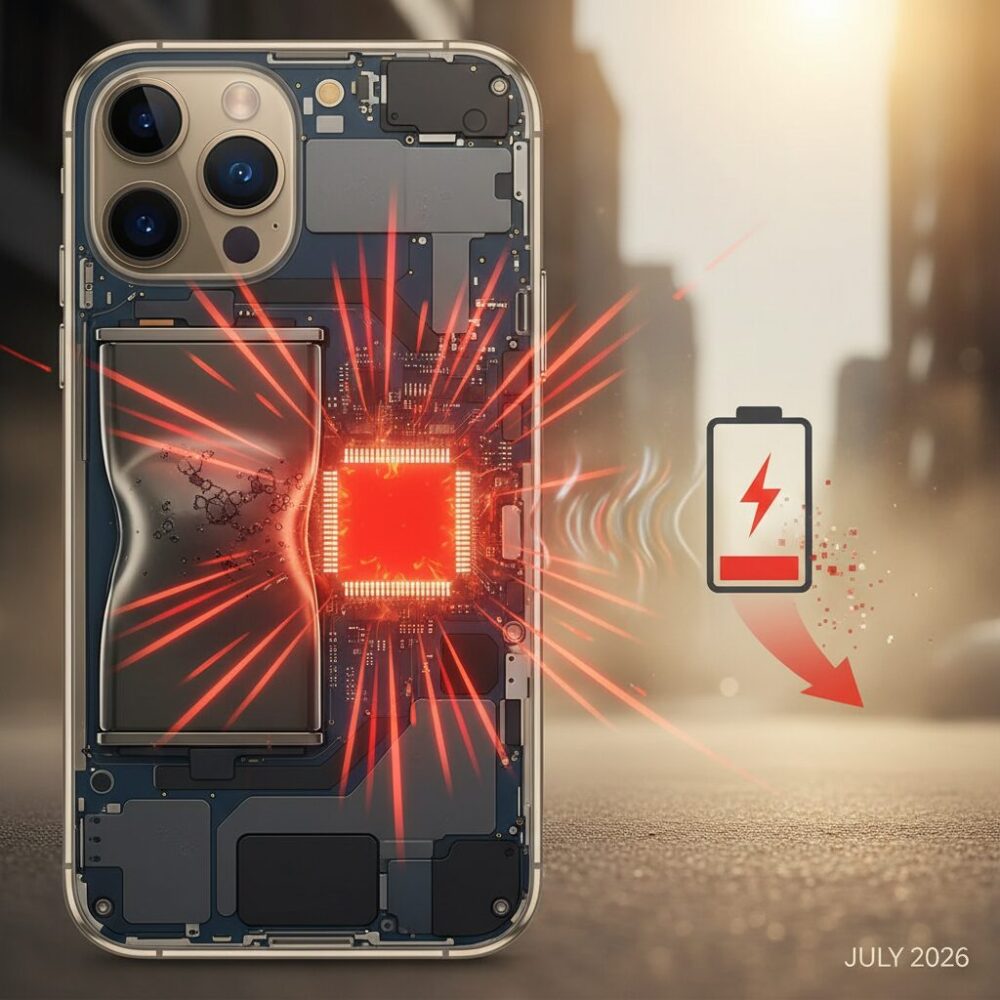 バッテリー劣化が発熱を招く仕組み のイメージ