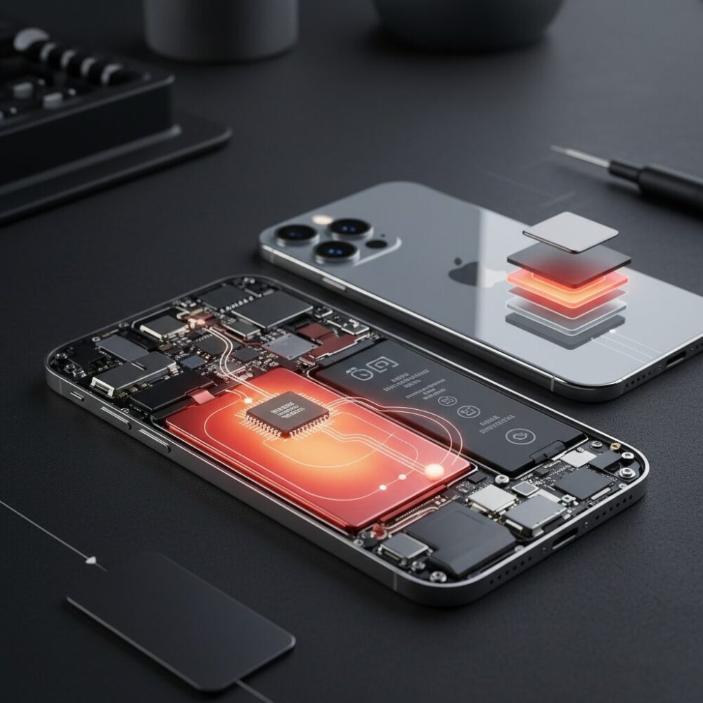 iPhone 14 Proの筐体設計と熱がこもりやすい理由 のイメージ