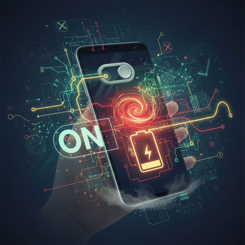 なぜ「省電力ON」が逆に電池を減らすのか のイメージ