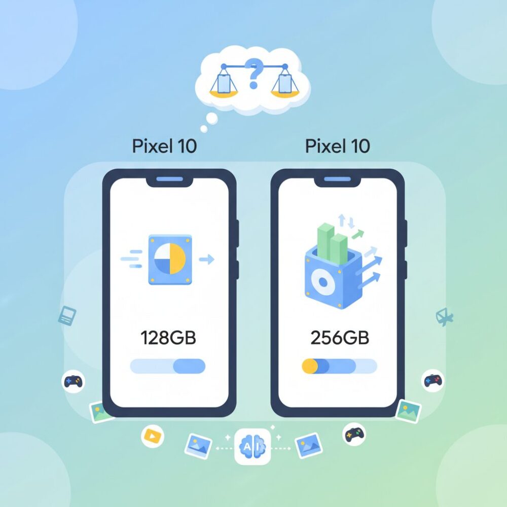 128GBと256GBで何が変わる？ストレージ規格の違い のイメージ