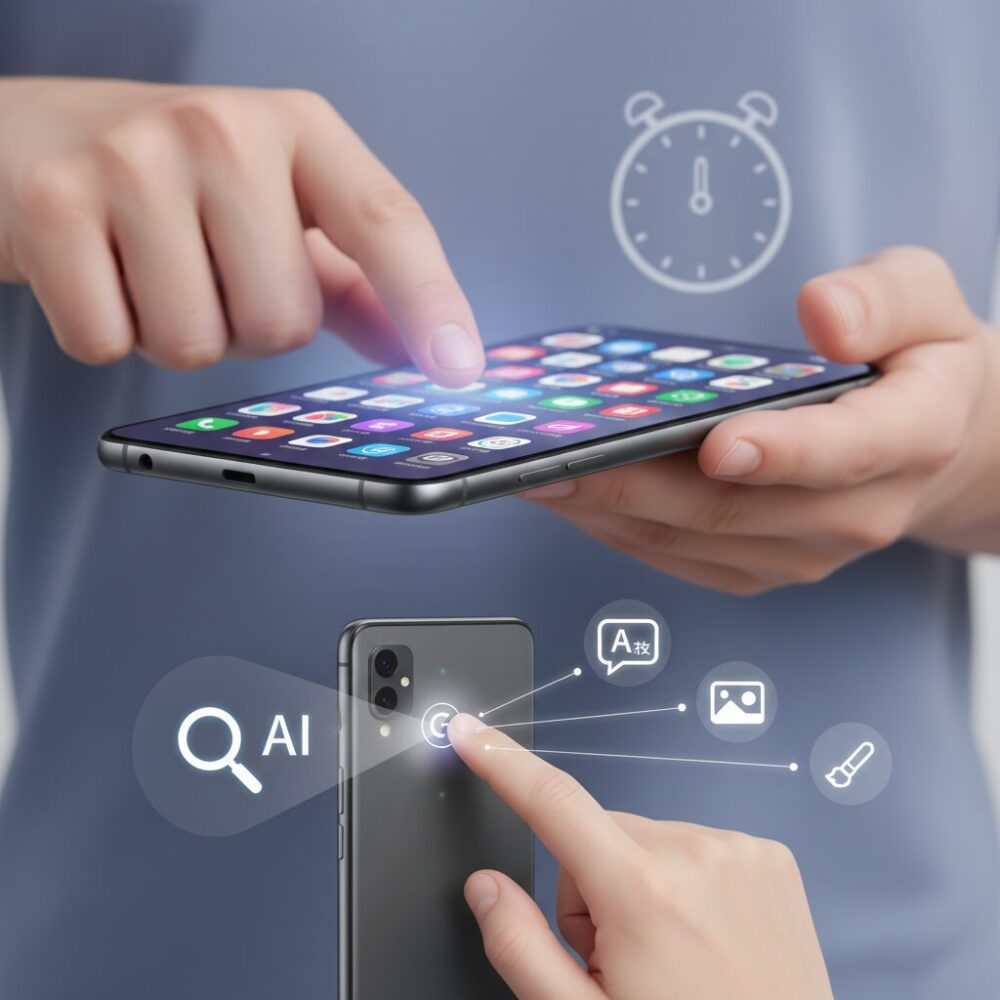 Geminiとサイドボタンを連携させると何ができるのか のイメージ