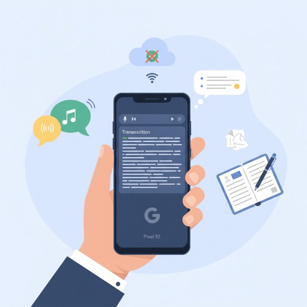 日本語でも使いやすい文字起こしとレコーダー機能 のイメージ