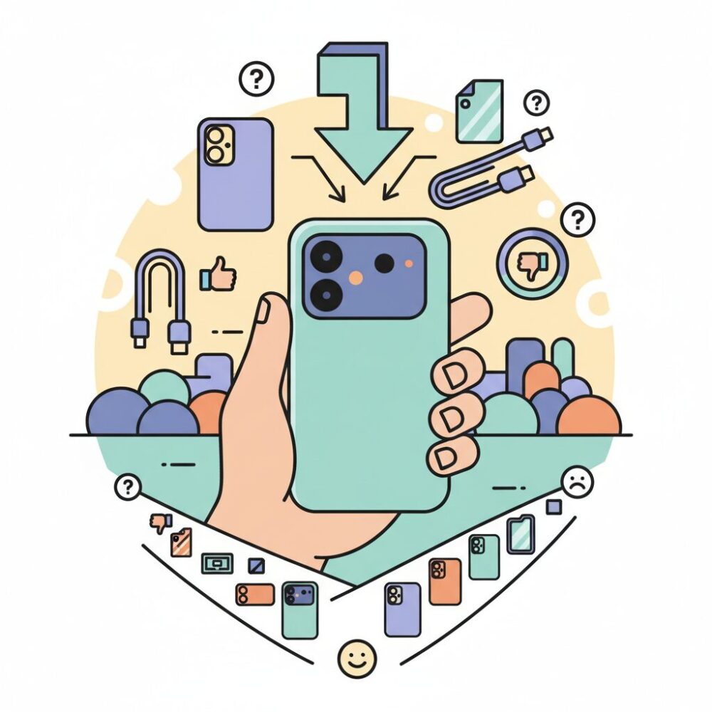 Pixel 9aのデザイン変更がアクセサリー選びに与える影響 のイメージ