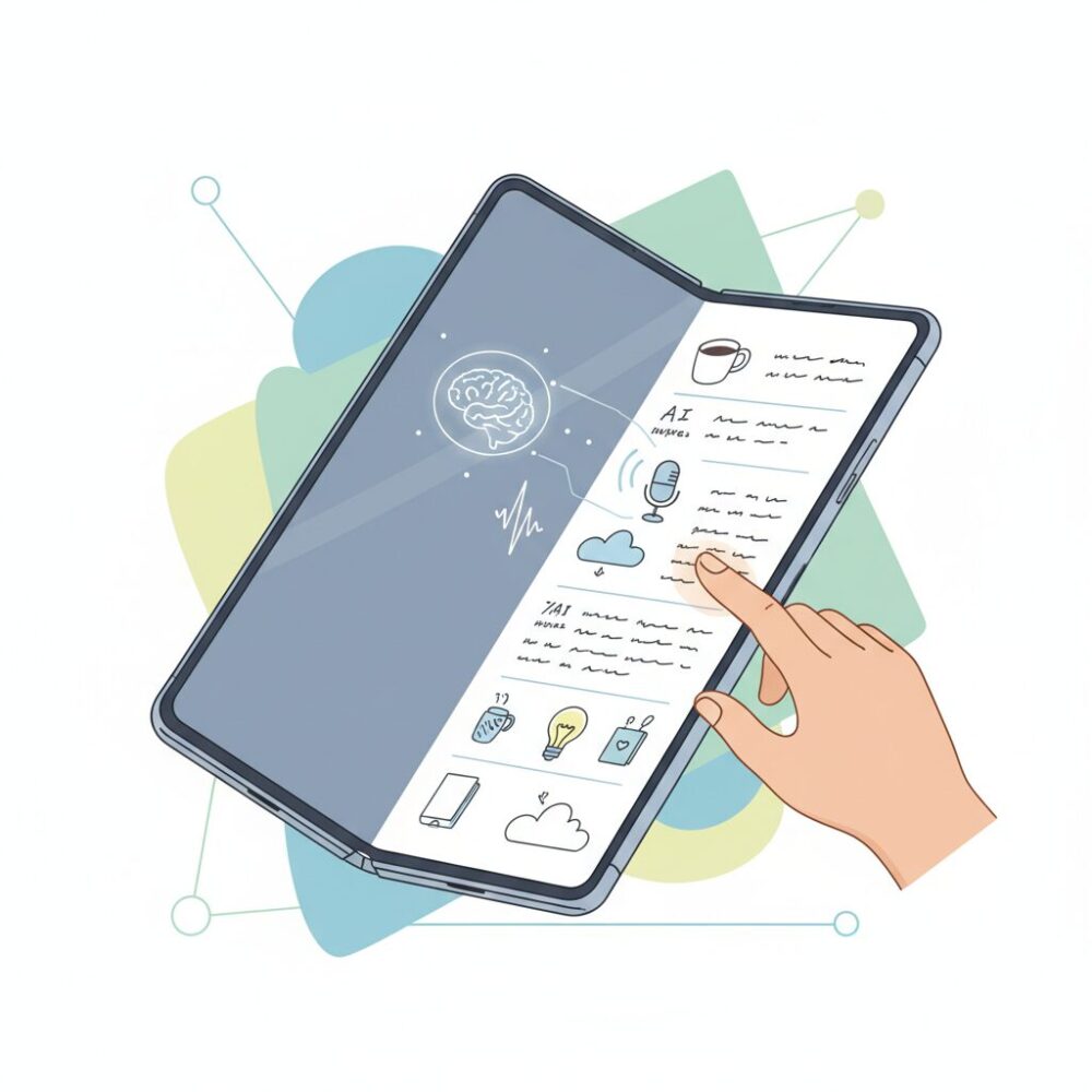 AIと音声入力で進化した新しいノート・メモの取り方 のイメージ