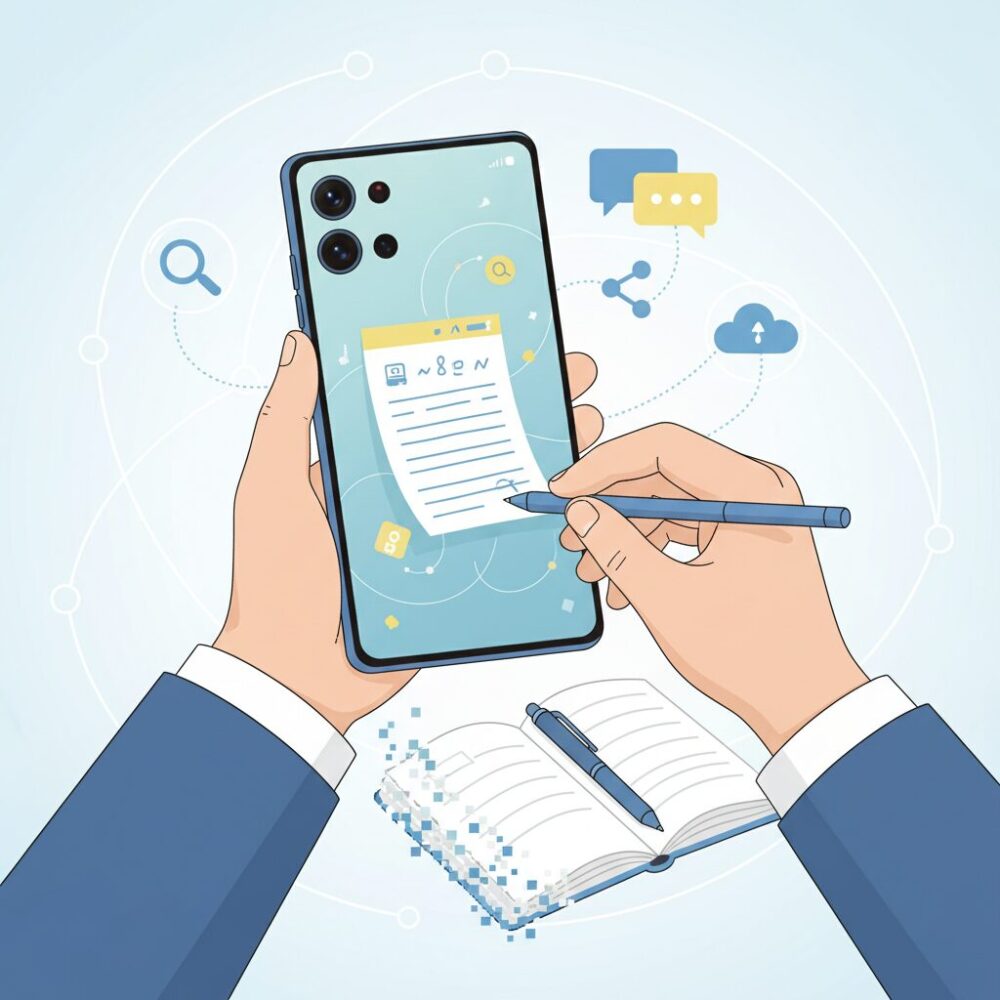 手書き文化を支えるSペンの基本性能 のイメージ