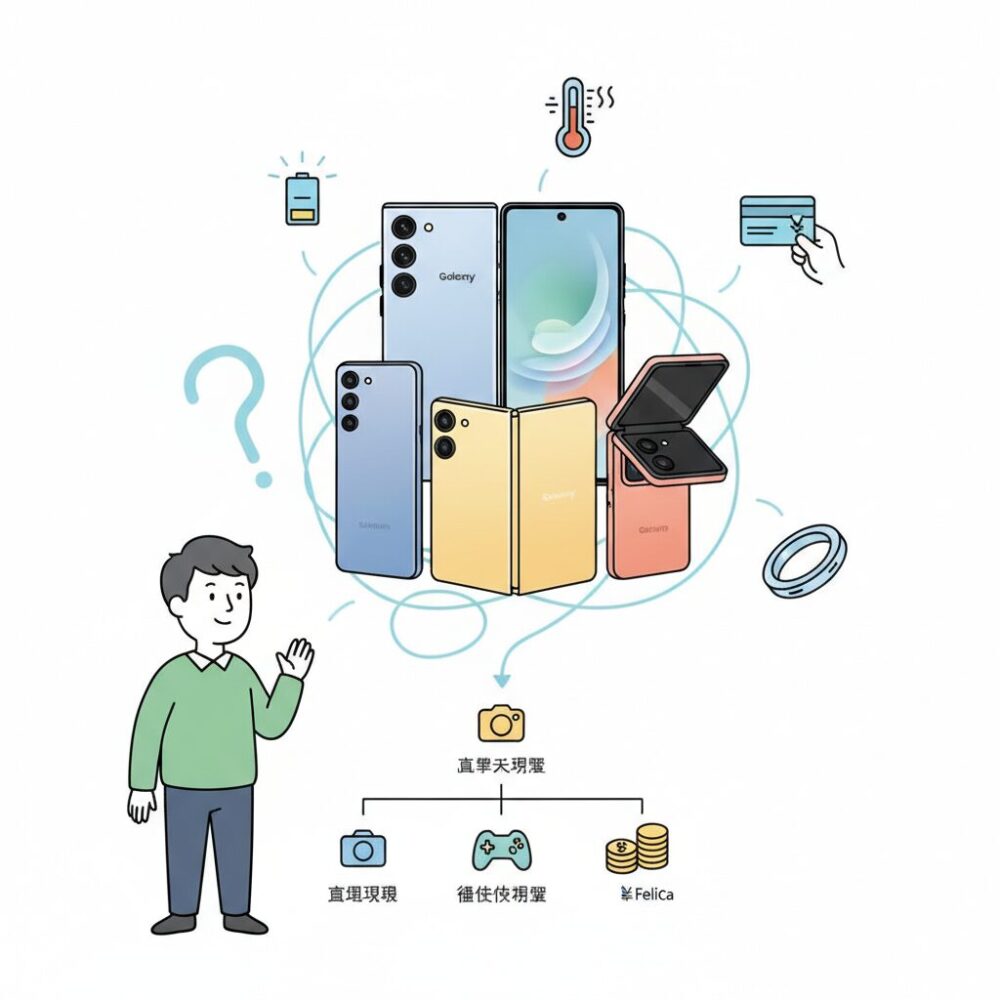 Galaxy S25シリーズの特徴とライトユーザー向け注意点 のイメージ