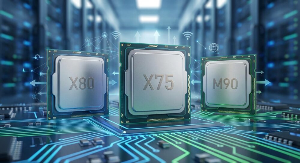 Snapdragon X80・X75・MediaTek M90の違いと対応レベル のイメージ