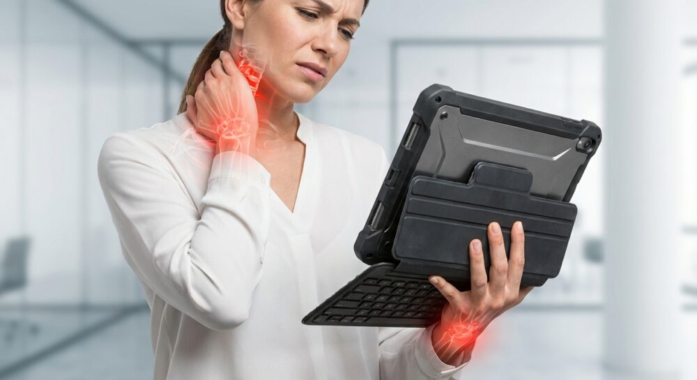 ケースが重いと何が起きる？テックネックと腱鞘炎の最新研究 のイメージ