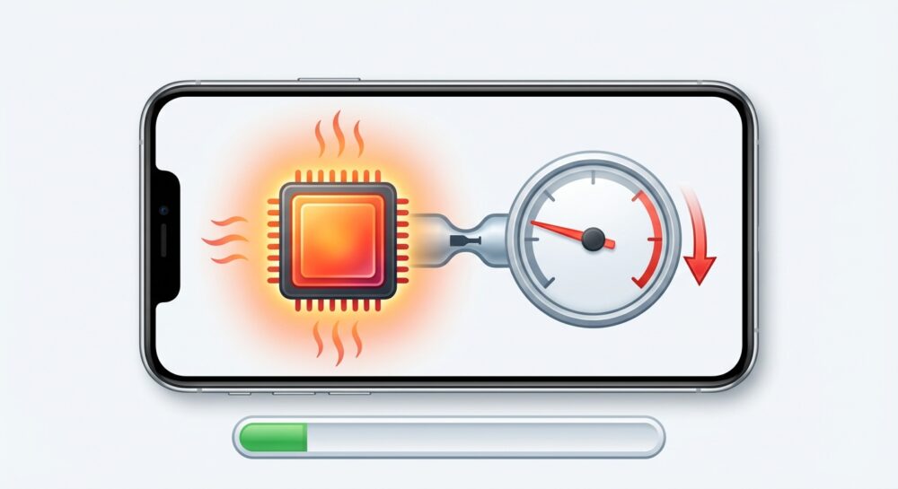Tensor G3の熱問題とスロットリングが体感速度に与える影響 のイメージ