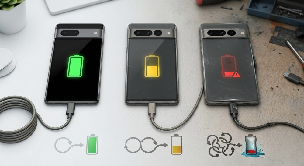 サイクル数別に見る劣化の目安と危険サイン のイメージ