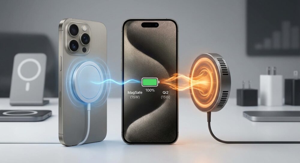 Qi2とMagSafeの違いをやさしく解説|iPhone 15で本当に選ぶべき規格 のイメージ