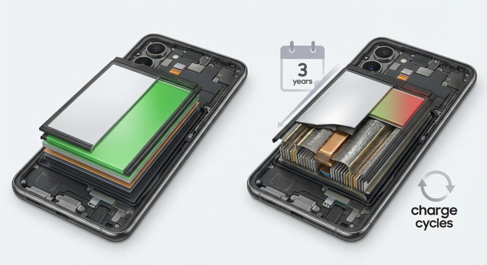 リチウムイオン電池の「3年の壁」:充電サイクルと容量低下の現実 のイメージ